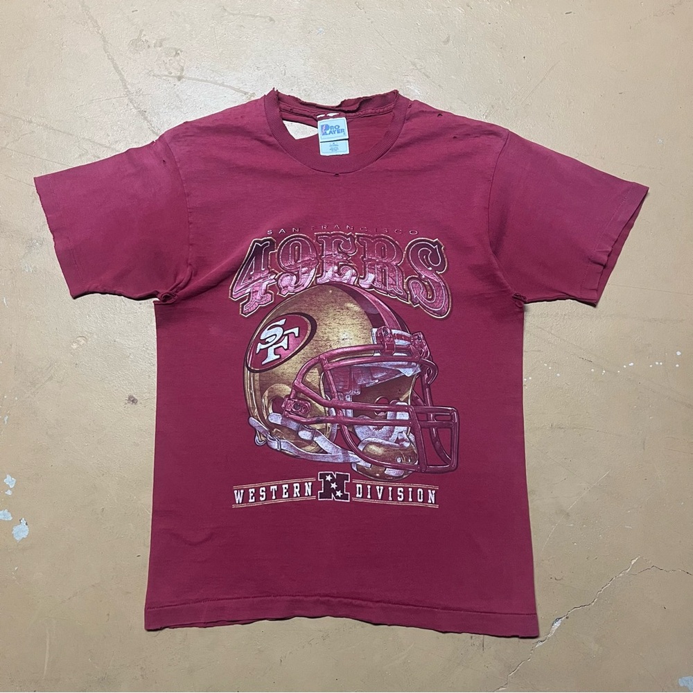 Vintage Thrashed San Francisco 49ers Pro Player T-Shirt Medium
